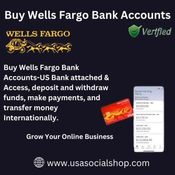 Buy Verified Wells Fargo Bank Accounts