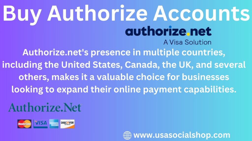 Buy Verified Authorize Accounts