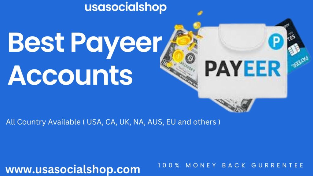 Buy Verified Payeer Accounts with All ducuments Verified,SSN and Router number, USA Phone number and gmail verified, Internationally Transuction Payeer