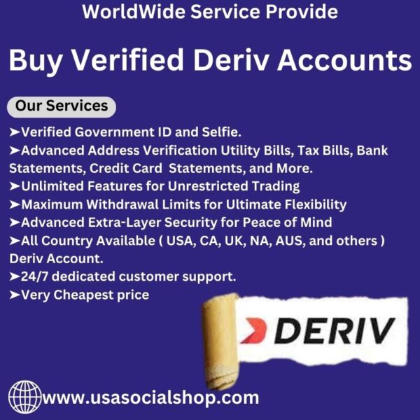 Buy Verified Deriv Accounts