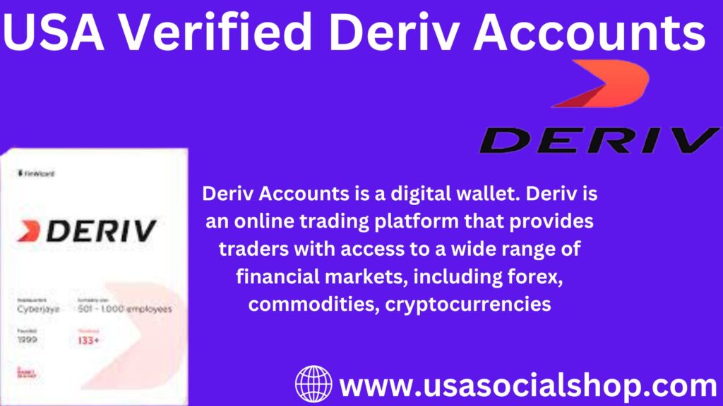 Buy Verified Deriv Accounts 